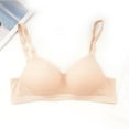 thumbnail image 5 of Yghzkop Seamless Everyday Bras for Women Wireless Backless Comfort Fit U-Shaped Lightweight Nude Color T-Shirt Bra, 5 of 5