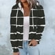 thumbnail image 1 of Sudadera con capucha de manga larga para mujer, informal, con capucha, para exteriores y chaquetas, a la moda, con estampado, de manga larga, con bolsillos, 1 of 7