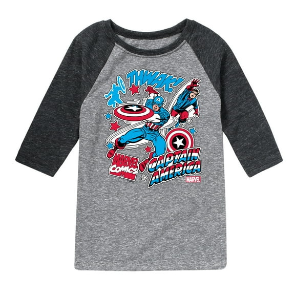 Marvel Captain America - Stickers - Toddler and Youth Raglan