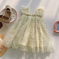 thumbnail image 2 of Baby Girl Dresses 18-24 Months Birthday Summer Dress Solid Color Sundress Bes Day Easter Dresss A-Line Floral Princess Dress Beach Vacation Clothes, 2 of 4