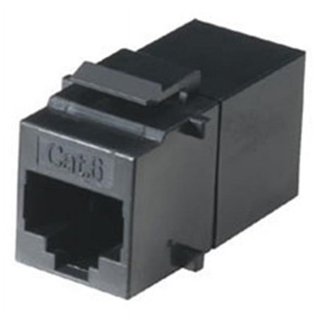 UPC: 0822088049081 | Black Box Cat6 Coupler – Unshielded  Straight-pin  Office Black  Gsa  Taa (FM692)
