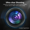 thumbnail image 4 of Lunettes Infrarouges Night Vision pour Adultes Écran 3 Po Capteur 4K Zoom Optique Numérique 5X Batterie 2000 mAh Vision 800 m Jumelles en Métal, 4 of 7