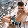 thumbnail image 2 of luoweisi Men's Beach Shorts Quick Dry Swim Trunks with Mesh Lining Alpaca M, 2 of 5