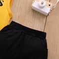 thumbnail image 4 of Ketyyh-chn99 Boys Sets Summer Baby Boys Girl Ribbed Clothes Outfits Crew Neck Short Sleeve T-Shirts Shorts Suit Yellow,6-12 Months, 4 of 5