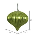 thumbnail image 3 of Vickerman 5.7" Lime Matte Onion Christmas Ornament, UV treated, Set of 3, 3 of 5
