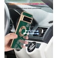 thumbnail image 4 of Compatible with Google Pixel 7 Pro Case Ring Holder Magnet Green, Google Pixel 7 Pro Phone Case Silicone Shockproof Plate Luxury Slim Cover (Dark Green), 4 of 7