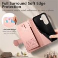 thumbnail image 5 of For Samsung Galaxy S26+ 5G Case Cat Pattern Buckle Zipper Wallet  5-card  Flip Wallet Leather With Card Holder Magnetic Closure Phone Cases Cover With Shoulder Strap and Wrist Strap,Pink, 5 of 12