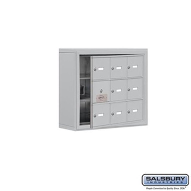 SalsburyIndustries 19135-09ASK Cell Phone Storage Locker With Front Access Panel - 3 Door High Unit, Aluminum
