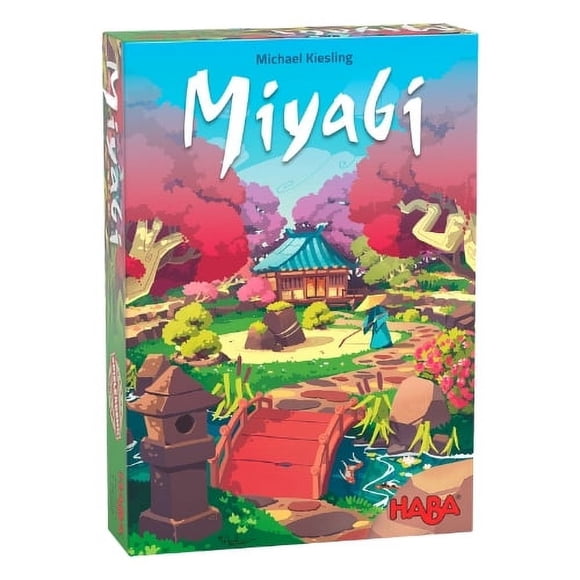 HABA Miyabi - Jeu de Société de Stratégie Primé pour Enfants 8+, Jeu de Casse-Tête de Placement de Carreaux avec un Thème de Culture de Jardin Japonais, Fabriqué en Allemagne