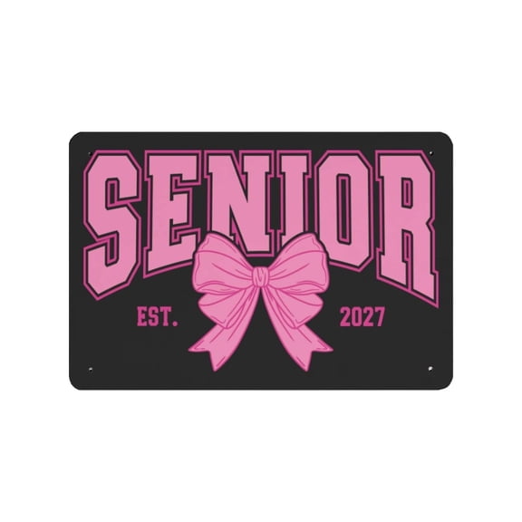 2027 Graduation Commemorative Iron Sign, Class of 2027 Wall Decor, Senior Year Metal Keepsake Plaque, Grad Gift, 11.8 X 7.87 Inch(B)