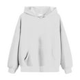 thumbnail image 5 of Ccpelsie Girls Sweatshirt - Casual Athletic Hooded Sweatshirt - Lightweight Fleece Pullover Graphic Hoodies for Girls(Light Gray,3-4 Years), 5 of 5