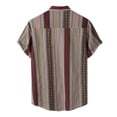thumbnail image 4 of Playeras Hombre Deportivas Camisa Informal Con Estampado Floral Para Hombre, Camisa De Manga Corta Con Cuello Vuelto, 4 of 5