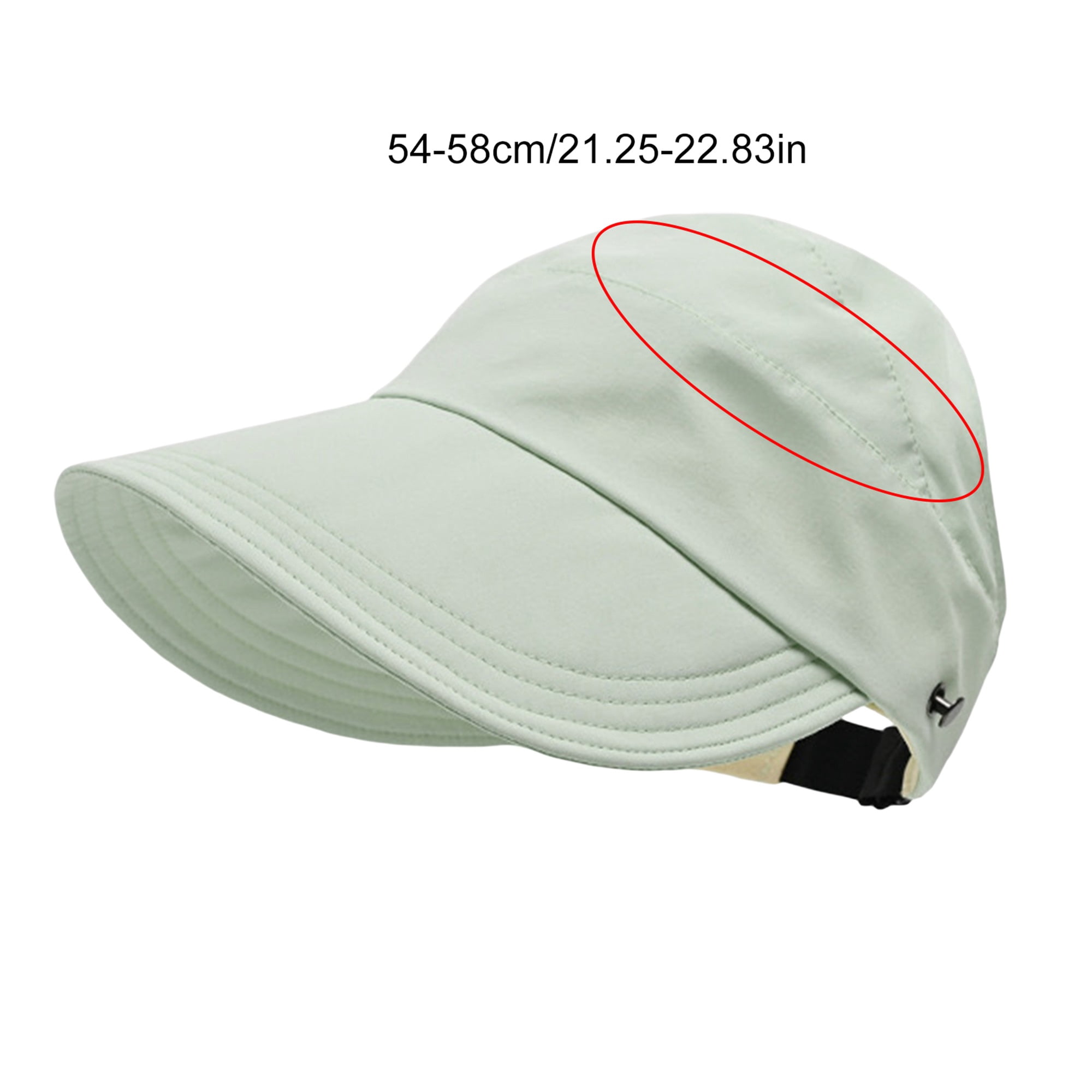 Wide Brim UV Protection Seamless Ponytail Visor Hat for Women Golf Beach Travel Sun Visor Ponytail Hat for Women Packable Wide Brim Summer  main image 4