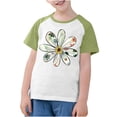 thumbnail image 3 of RXIRUCGD 2025 Vêtements d'Été pour Enfants Tout-Petits Garçons Filles Mode Mignon Col Rond Imprimé Manches Courtes Haut, 3 of 7