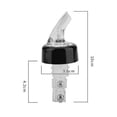 thumbnail image 3 of Alcohol medido automático y verdor de licor con cuello negro y caño claro 1,5 onzas LYD Utensilios de vino, 3 of 9