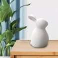 thumbnail image 3 of veasfak Adorable Easter Bunny Figurines Sculpture Ceramic Crafts Miniature Animal Rabbit B 7.6x12.6cm, 3 of 9