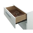 thumbnail image 2 of Furniture of America Acrysta Bedroom Set, 1 Eastern King Bed, 1 Nightstand, Glossy White, 2 of 6