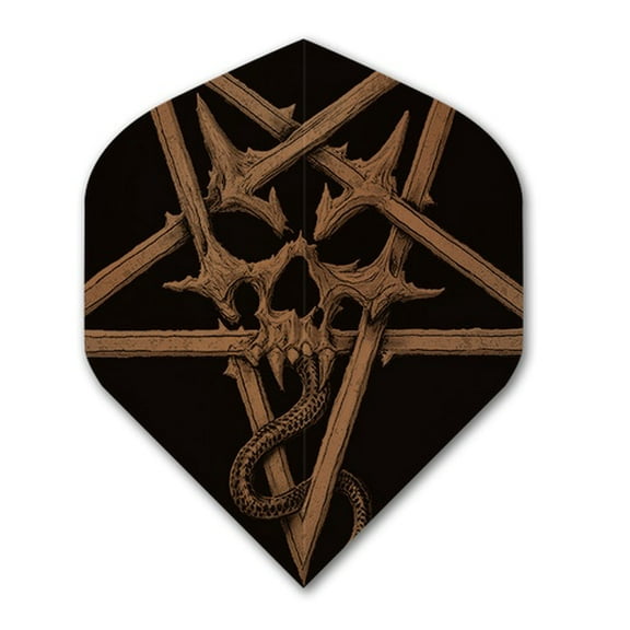 3 Sets (9 Flights) Pentathlon ALCHEMY Standard Copper Pentangle Ex-Tough Dart Flights