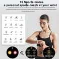 thumbnail image 5 of IP67 Waterproof Smart Watch for Men, Women, 1.3" Full Touch Screen Smartwatch for IOS Android Dafit APP.(Black), 5 of 7