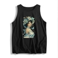 thumbnail image 5 of Pxxlle Women's Tank Tops Loose Fit Sleeveless Cotton Tank Top Crewneck Summer Going Out Tops Fashion Print Beach Vacation Clothes Black S, 5 of 5