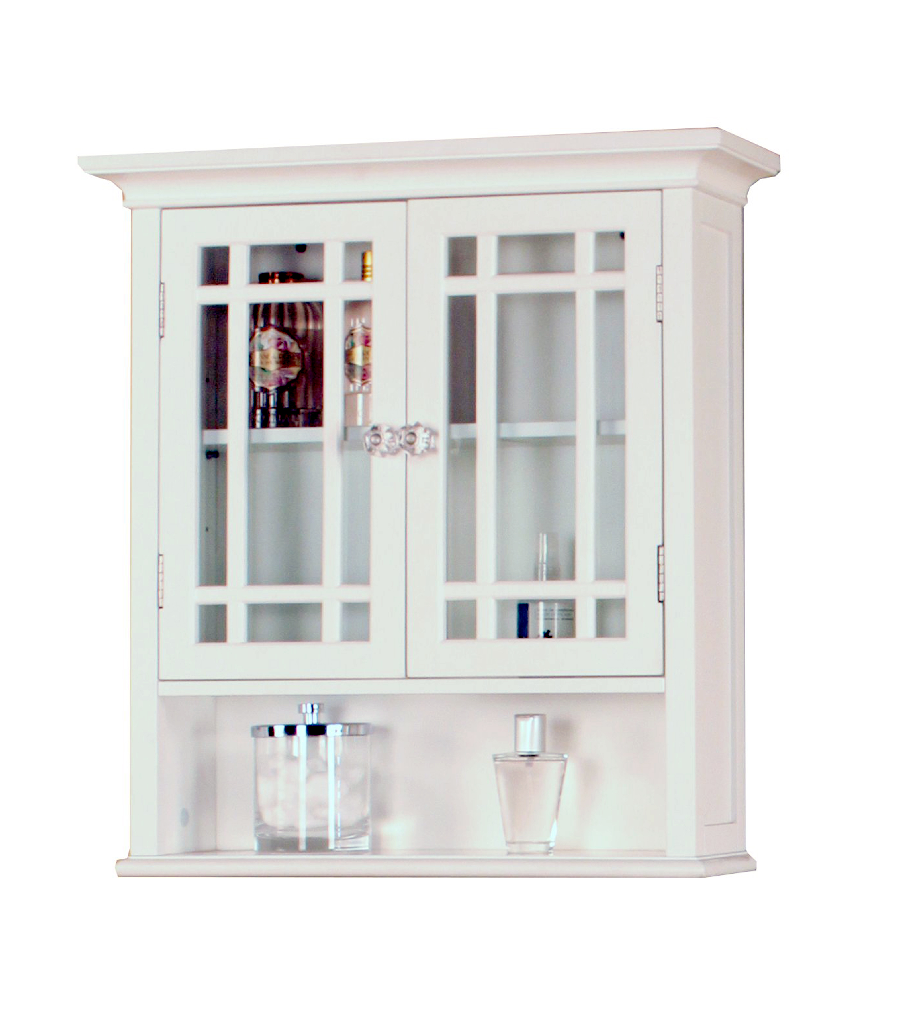 Heritage Wall Cabinet With Doors And Shelf White Walmart Com
