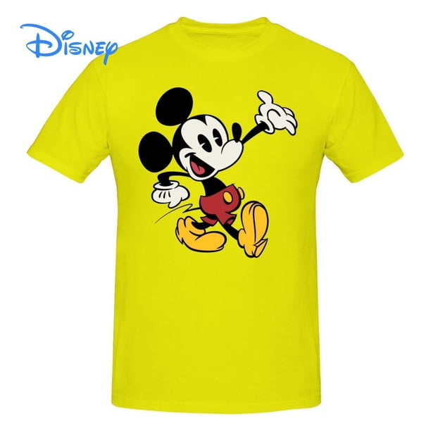 Disney Mickey Mouse Cartoon Creative T shirt Harajuku Short Sleeve T-shirt 100% Cotton Graphics Tshirt Brands Tee Top4XL Gao Jinjia LED