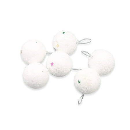 

6 Pieces/Set Foam Christmas Tree Pendant Portable Household Shopping Mall Restaurant Festival Opening Ceremony Hanging Ball