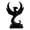 Black, variant on fuxzkrlz 3D Printed Phoenix Figurine Modern Minimalist Abstract Phoenix Statue Sculpture Desktop Decoration for Home Office Living Room
