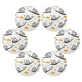 thumbnail image 6 of WOBOGO Cute Sloth Patterns Lying on A Branch Round Placemats Set of 1 Heat Resistant Washable Kitchen Table Decorations 15.4in, 6 of 7