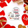 thumbnail image 6 of Zomyto Valentines Day Gifts for Wife,Gift for Wife from Husband,Romantic Gifts for Wife,for Wife-to My Wife I Love you Forever Always Acrylic Heart Plaque Sign, 6 of 7
