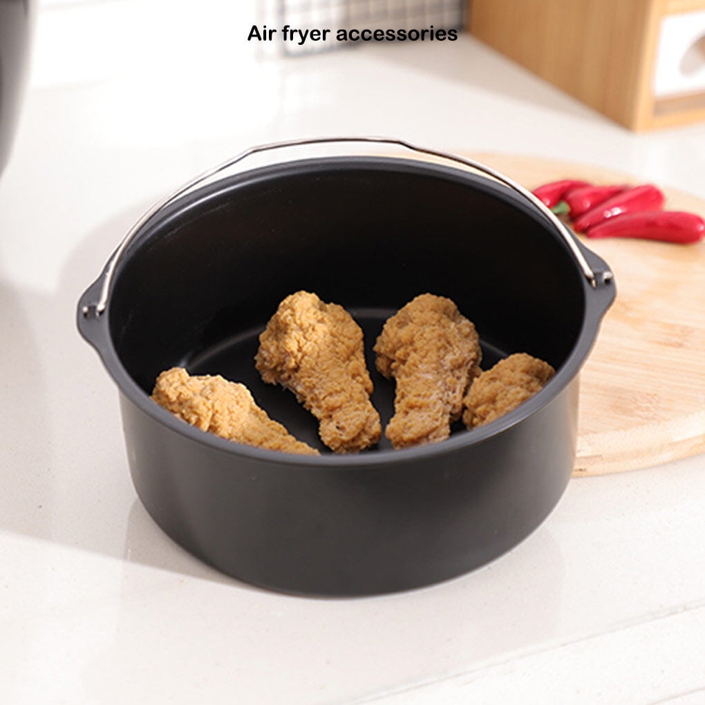 justharion Cake Tray Waterproof Air Fryer Basket Baking Dish Pan