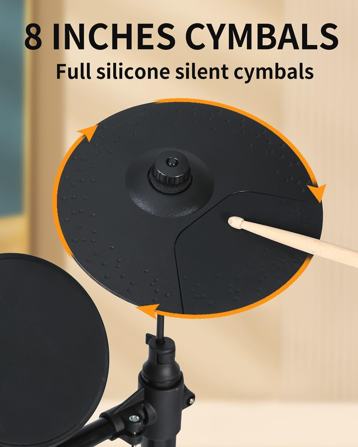 AODSK Electronic Drum Set for Beginners – 150 Sounds, 4 Quiet Pads, 3 Cymbals, 2 Pedals, Includes Throne, Sticks & Headphones – Portable Foldable Design