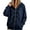 Dark Blue-A#280923aa, variant on Unisex Chinese Style Frog Button Hoodie Jacket Full Zip Hooded Oversized Outerwear Casual Long Sleeve Street Coat for Men Women Fall Winter Pink L