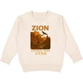thumbnail image 2 of Inktastic Zion National Park Utah Vintage Landscape Art Toddler Sweatshirt, 2 of 4