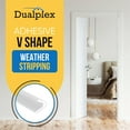 thumbnail image 2 of Adhesive V Shape Weather Stripping Weatherstrip, Flex Seal Strip Foam Door Frame Insulation Side Jamb Bottom Groove Gap Filler Soundproof V Weatherstripping (White, 1/2 in x 1/2 in x 26 Ft), 2 of 8