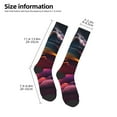 thumbnail image 2 of Balery Colorful Abstract Wave Motion Calcetines novedosos Calcetines deportivos Calcetines hasta la rodilla Calcetines de algodón Calcetines originales y geniales, 2 of 6