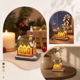 thumbnail image 6 of Light‑Up Resin Christmas Village House Figurine, LED Illuminated Winter Cottage Statue For Christmas Tabletop Home Decor, 6 of 7
