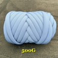 thumbnail image 1 of New Striped Core Spun Crochet Yarn Ice Silk Feeling Polyester Cotton Rope for Handbag Pet Nest Fashion Home Decoration, 1 of 7