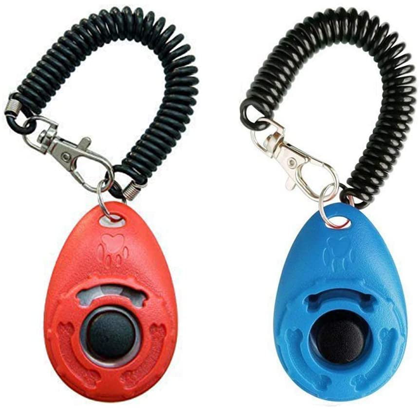 Pet Training Clicker For Cats Puppy Birds Horses Durable Lightweight Easy To Use Aiyrchin Dog Training Clicker With Wrist Strap Perfect For Behavioral Training 1 Pc,Black