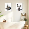 thumbnail image 5 of Elegant Zen Stones Canvas Wall Art Framed Canvas Prints Minimalist Nature Wall Art, Peaceful Zen Wall Art for Bathroom Wall Art, Bedroom Wall Decor, Meditation Yoga Room Wall Decor, 5 of 7