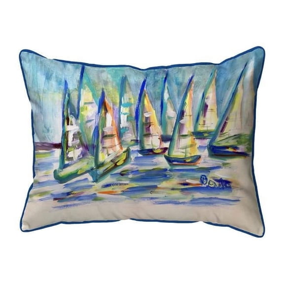 11 x 14 in. More Sailboats Small Indoor & Outdoor Pillow