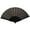 Black, variant on D-GROEE Plain Hand Plastic Folding Fan Handheld Fan Cloth Folded Fan for Wedding Party and Home Decoration