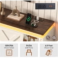 thumbnail image 2 of ANPOO 82.7" Fireplace TV Stand for TVs up to 95" with 40" Electric Fireplace, Large Farmhouse Entertainment Center with LED Light & Power Outlets and Sliding Barn Doors for Living Room, Bedroom, 2 of 9
