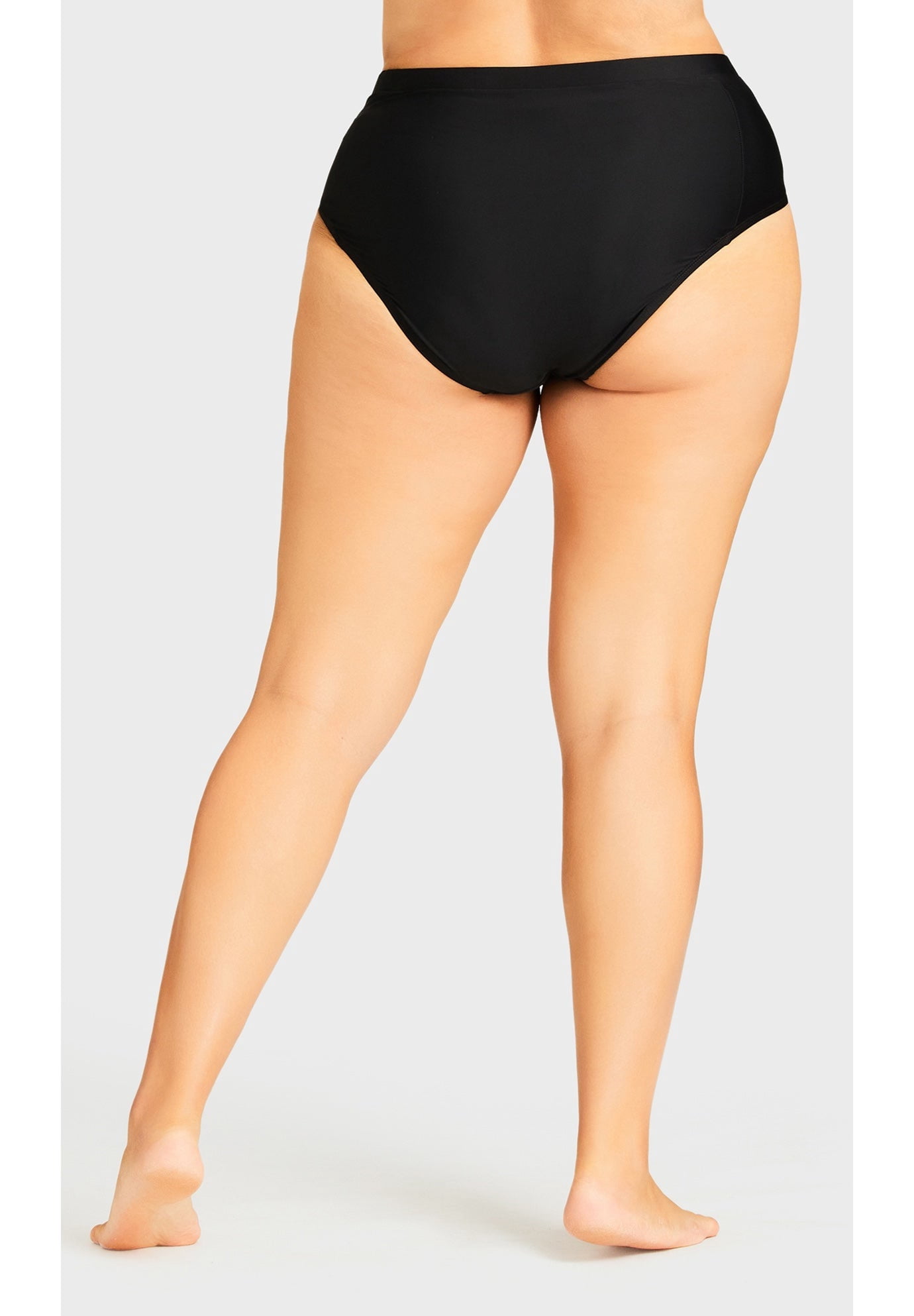 Avenue Women's Plus Size Knit High Waist Swim Brief