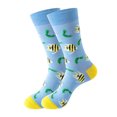 thumbnail image 1 of Multicolor Socks Print Socks for Women Girls Ocean Series Print Colorful Pattern Novelty Cute, 1 of 4