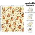 thumbnail image 5 of Fall Blanket, Cream Thanksgiving Fall Pumpkin Maple Leaf Gnome Blanket, Flannel Soft Warm Cozy Blanket for Sofa and Chair 50x60inch, 5 of 6