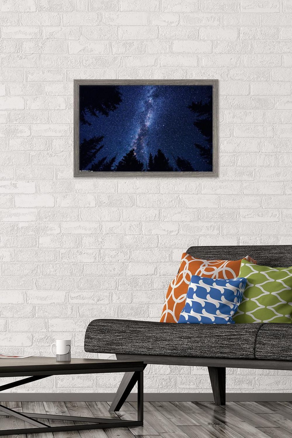Milky Way At Night Wall Poster