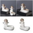 thumbnail image 2 of Giaone Unique Ceramic Angel Candle Vessel With Safety Base Home Centerpieces Decors, 2 of 11