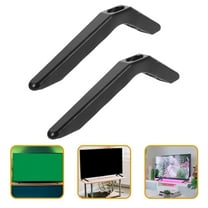 GOOHOCHY Universal Tv Stand TV Base Pedestal Sturdy Support 1 Set Black Plastic