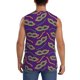 thumbnail image 4 of Balery Carnival Masks and Beads Camisetas sin mangas para hombre, absorbe la humedad y protege contra el mal olor.-Medium, 4 of 7